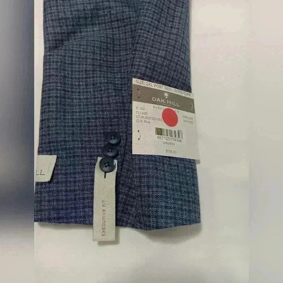 Men's NWT Oak Hill 2 button Blazer.  Size 2XL - Picture 7 of 10